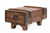 Alte Truhe Kiste Tisch shabby chic Holz Beistelltisch Holztruhe Couchtisch Länge: 81 cm Höhe: 39 cm Tiefe: 50 cm - 1